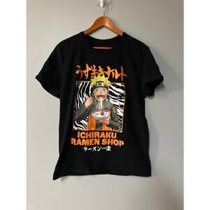 Vintage Mens Size L Naruto Ichiraku Ramen Shop 2002 T Shirt